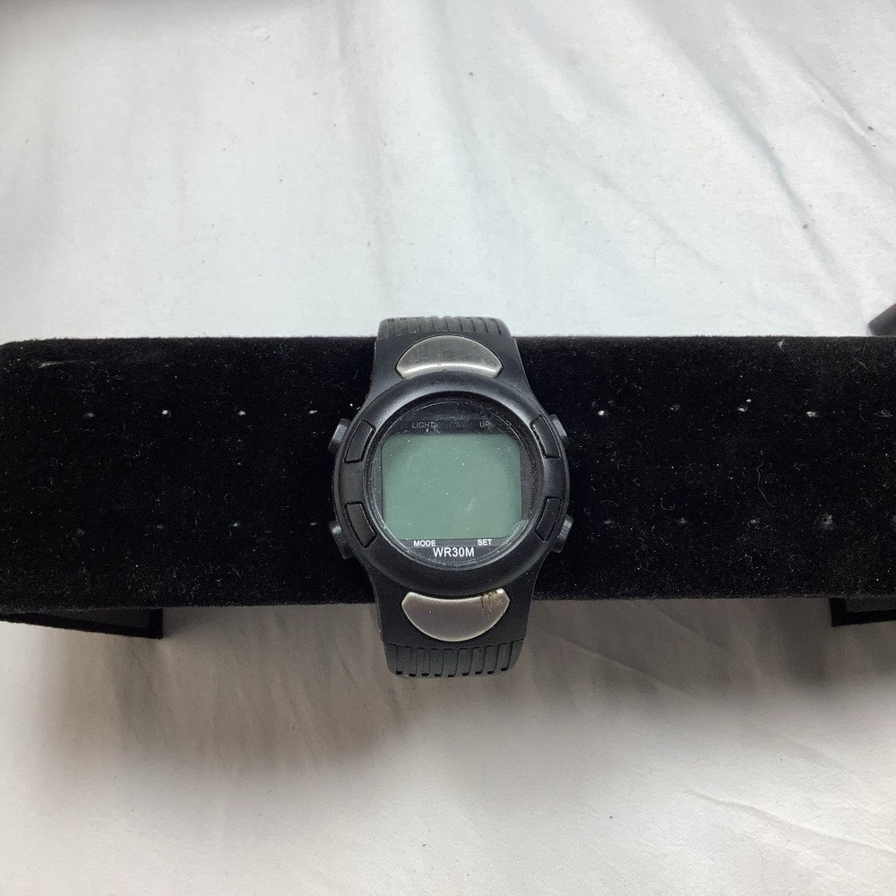 Medline Digital Heart Rate Pedometer Stopwatch WR30M Black Watch